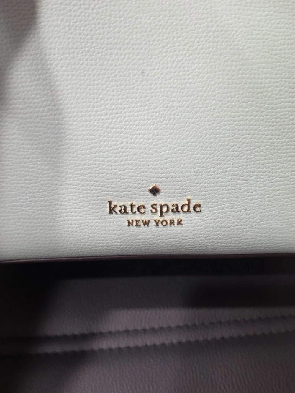 kate spade mint and teal leather bucket crossbody bag